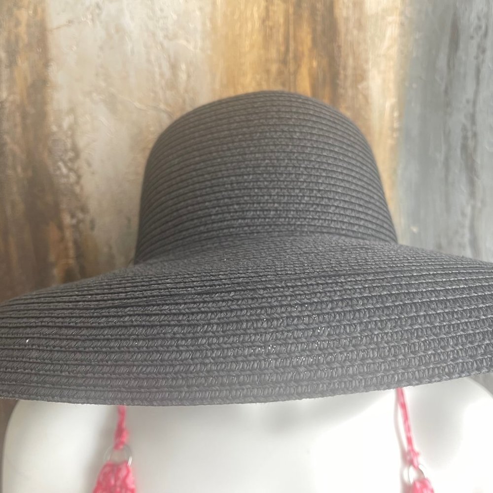 Two straw large summer beach hats